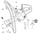 Page F Diagram and Parts List for 141LE 141 LE 2004-05 Husqvarna Chainsaw