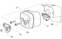 Page H Diagram and Parts List for 141LE 141 LE 2004-05 Husqvarna Chainsaw