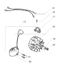 Page G Diagram and Parts List for 142E 142 E 2004-10 Husqvarna Chainsaw
