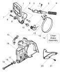 Page B Diagram and Parts List for 142 2005-03 Husqvarna Chainsaw