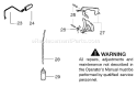 Page K Diagram and Parts List for 142E 142 E 2005-09 Husqvarna Chainsaw