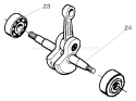 Page E Diagram and Parts List for 137E 137 E 2005-09 Husqvarna Chainsaw