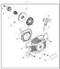Page K Diagram and Parts List for 142 2006-12 Husqvarna Chainsaw