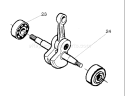Page F Diagram and Parts List for 142 2006-12 Husqvarna Chainsaw