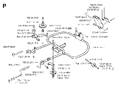 Frame Diagram and Parts List for RIDER13RSPECIAL (953533001)(2003-09) Husqvarna Lawn Tractor