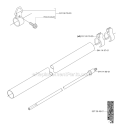 Shaft Diagram and Parts List for 143R 2007-01 Husqvarna Brush Cutter