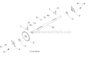 Drive Diagram and Parts List for 145270 96193007500 -2011-06 Husqvarna Snow Blower