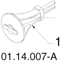 Page H Diagram and Parts List for 145270 96193007500 -2011-06 Husqvarna Snow Blower