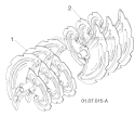 Auger Housing And Impeller Diagram and Parts List for 145270 96193007500 -2011-06 Husqvarna Snow Blower