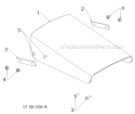 Control Panel And Discharge Chute Diagram and Parts List for 14527E 96193007501 -2011-07 Husqvarna Snow Blower