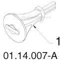 Page H Diagram and Parts List for 14527E 96193007501 -2011-07 Husqvarna Snow Blower