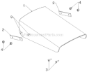 Control Panel Discharge Chute Diagram and Parts List for 14527E 96193007503 - 2012-06 Husqvarna Snow Blower