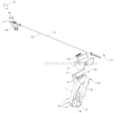 Control Panel Discharge Chute Diagram and Parts List for 14527E 96193007504 - 2012-08 Husqvarna Snow Blower