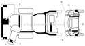 Decals Diagram and Parts List for 14527E 96193007504 - 2012-08 Husqvarna Snow Blower