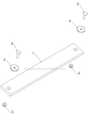 Auger Housing Impeller Diagram and Parts List for 14527E 96193007504 - 2012-08 Husqvarna Snow Blower