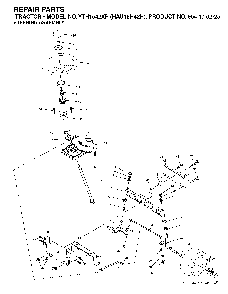 Steering Diagram and Parts List for YTH1542XP (HAU15H42H, 954170225)(2004-09) Husqvarna Lawn Tractor