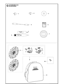 Accessories 2 Diagram and Parts List for 330X 2013-03 Husqvarna Lawn Mower
