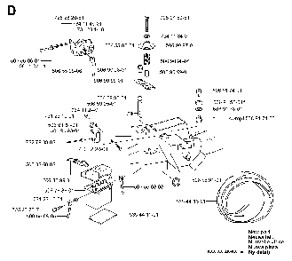 Electrical Diagram and Parts List for RIDER13RSPECIAL (953533001)(2003-09) Husqvarna Lawn Tractor