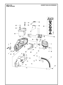 Housing Diagram and Parts List for 120I (967098201)(2018-06) Husqvarna Chainsaw