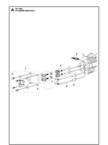 Part Location Diagram of 598684527 Husqvarna Cylinder head cover kit