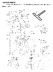 Mower Deck / Cutting Deck Diagram and Parts List for LT120 (954140002A)(1997-01) Husqvarna Lawn Tractor