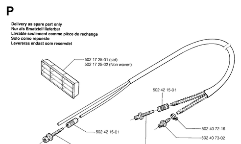 Accessories Diagram and Parts List for 250PS 19960500001-19984000000 Husqvarna Pole Saw