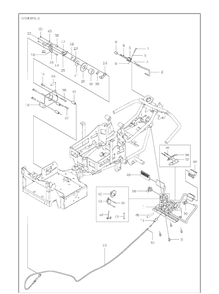 Controls Diagram and Parts List for 967187001  Husqvarna Lawn Tractor Accessories