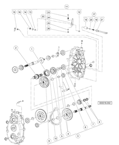 Transmission, Continued 1 Diagram and Parts List for HUV4420G 2006-11 Husqvarna Lawn Tractor