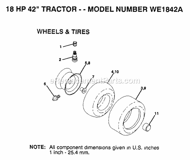 Steering Diagram and Parts List for WE1842A 1993 Husqvarna Lawn Tractor