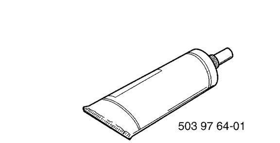 Bevel Gear Grease Diagram and Parts List for 265RX 1999-03 Husqvarna Brush Cutter