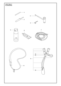 Accessories Diagram and Parts List for 525RXTMARKII  Husqvarna Brush Cutter