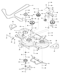 Mower Deck / Cutting Deck Diagram and Parts List for PZ29DCE (966616701)(2012-02) Husqvarna Lawn Mower