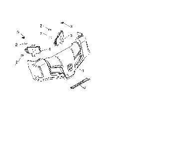 Console cover Diagram and Parts List for ST227P-96193009702  Husqvarna Snow Blower