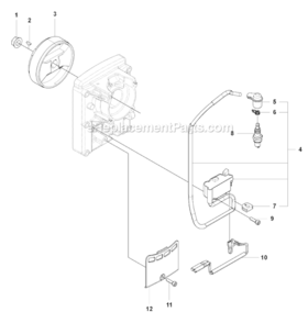 Part Location Diagram of 512258401 Husqvarna Cable