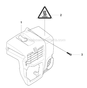 Cylinder Cover Diagram and Parts List for 150BT 2007-05 Husqvarna Leaf Blower / Vacuum