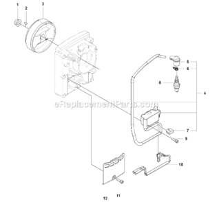 Part Location Diagram of 528074001 Husqvarna Sparkplug