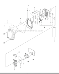 Part Location Diagram of 502844201 Husqvarna Cover