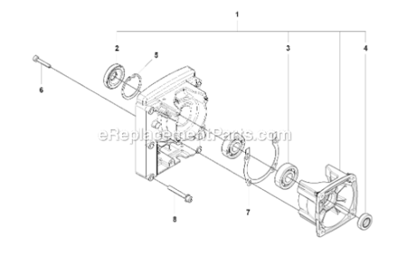 Part Location Diagram of 596449101 Husqvarna BEARING