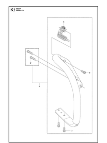 Part Location Diagram of 577798203 Husqvarna FRONT HANDLE