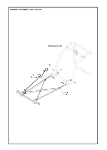 Pointer Attachment - Dual Pointer Diagram and Parts List for FS520 (FS 524)(2007-08) Husqvarna Circular Saw