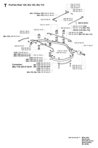 Protection Frame Diagram and Parts List for PF18 2001-01 Husqvarna Lawn Tractor