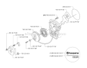 Starter Diagram and Parts List for 153R 2007-01 Husqvarna Brush Cutter
