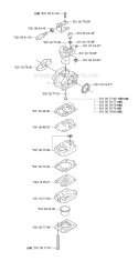 Carburetor Details Diagram and Parts List for 153R 2007-01 Husqvarna Brush Cutter