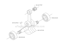 Crankshaft Diagram and Parts List for 153R 2007-01 Husqvarna Brush Cutter
