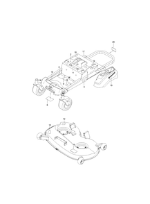 Decals Diagram and Parts List for Z246  Husqvarna Lawn Mower