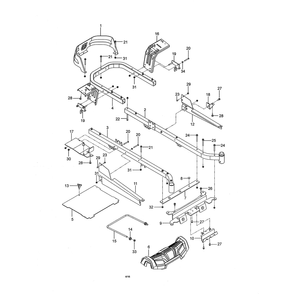 Frame Diagram and Parts List for 967324101-00  Husqvarna Lawn Tractor