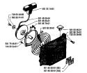 Page K Diagram and Parts List for 154 1983-05 Husqvarna Chainsaw
