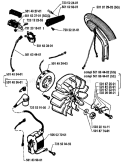 Page F Diagram and Parts List for 154 1983-05 Husqvarna Chainsaw