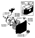 Page K Diagram and Parts List for 154 1983-11 Husqvarna Chainsaw