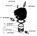 Part Location Diagram of 503704802 Husqvarna Gasket